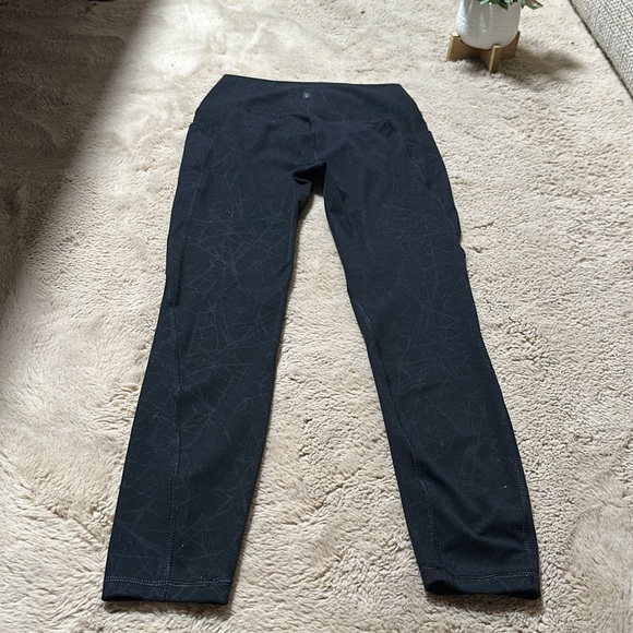 Spyder Active Leggings Womens Small Black Pants Gym Yoga Waist Compression EUC - Picture 2 of 10